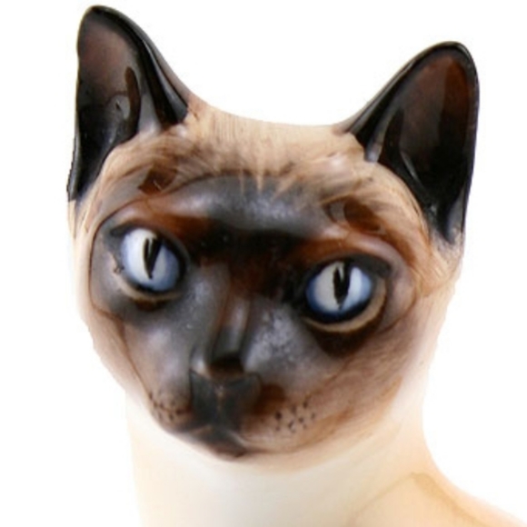 Royal doulton vintage bone china Siamese cat figurine 5-in - Picture 6 of 9